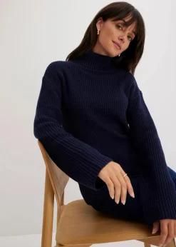 Rollkragenpullover aus reiner Baumwolle|bonprix Best