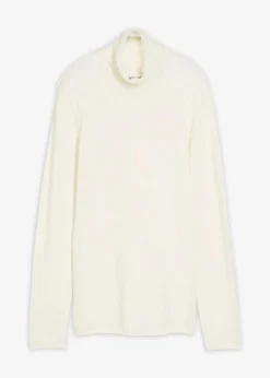 bonprix Bekleidung·Umstandsmode|Bekleidung·Jeans|Rollkragenpullover aus weichem Kaschmir-Mix wollweiß