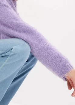 Rollkragenpullover aus weichem Federgarn|bonprix Online