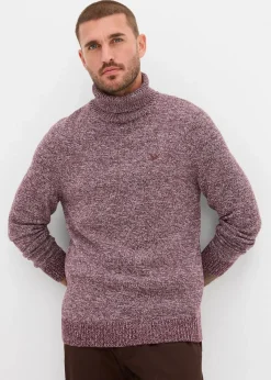 Rollkragenpullover mit Baumwolle|bonprix Clearance