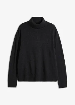 Rollkragenpullover mit Baumwolle, Loose Fit|bonprix Discount