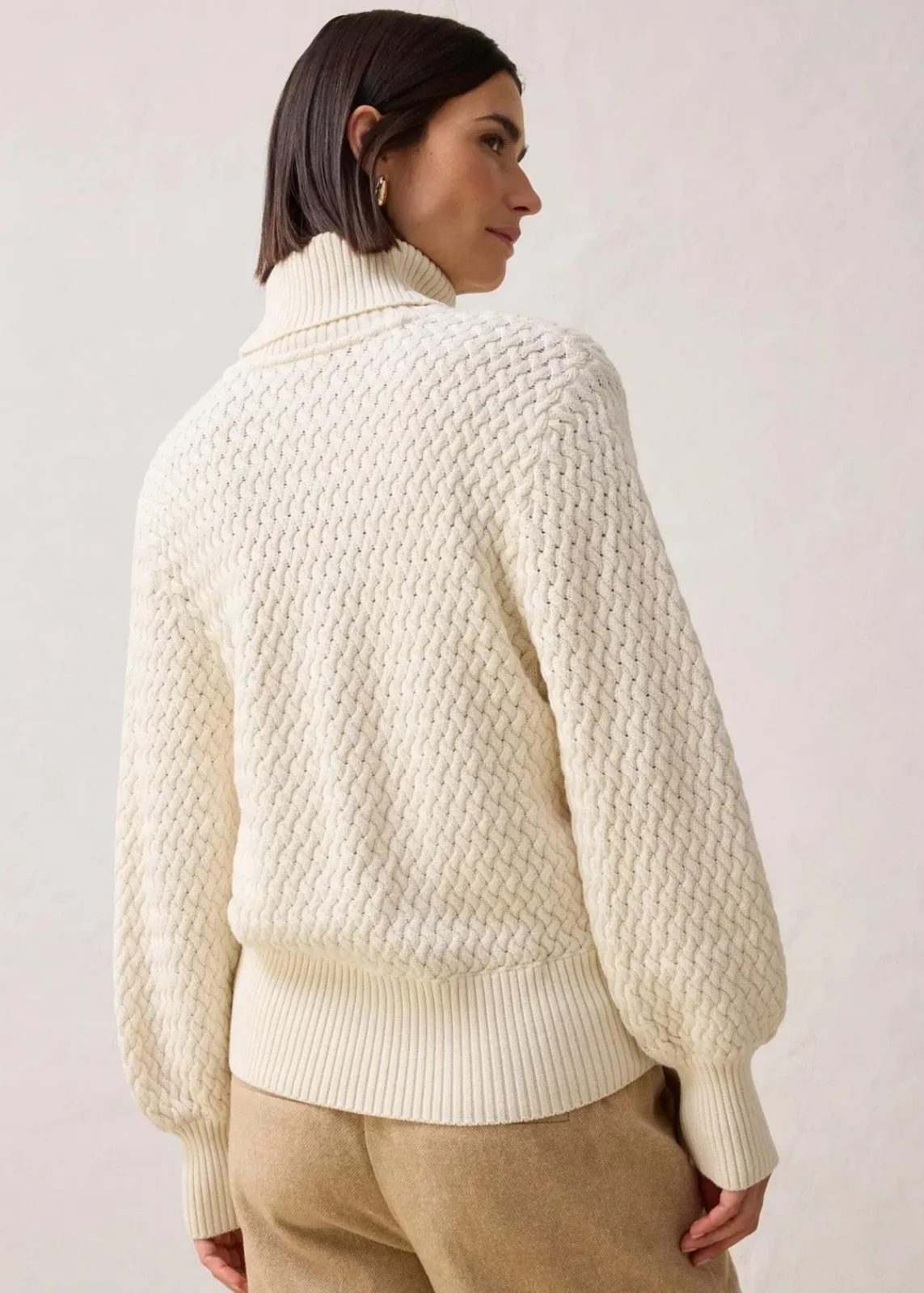 Rollkragenpullover mit Merinowolle|bonprix Outlet