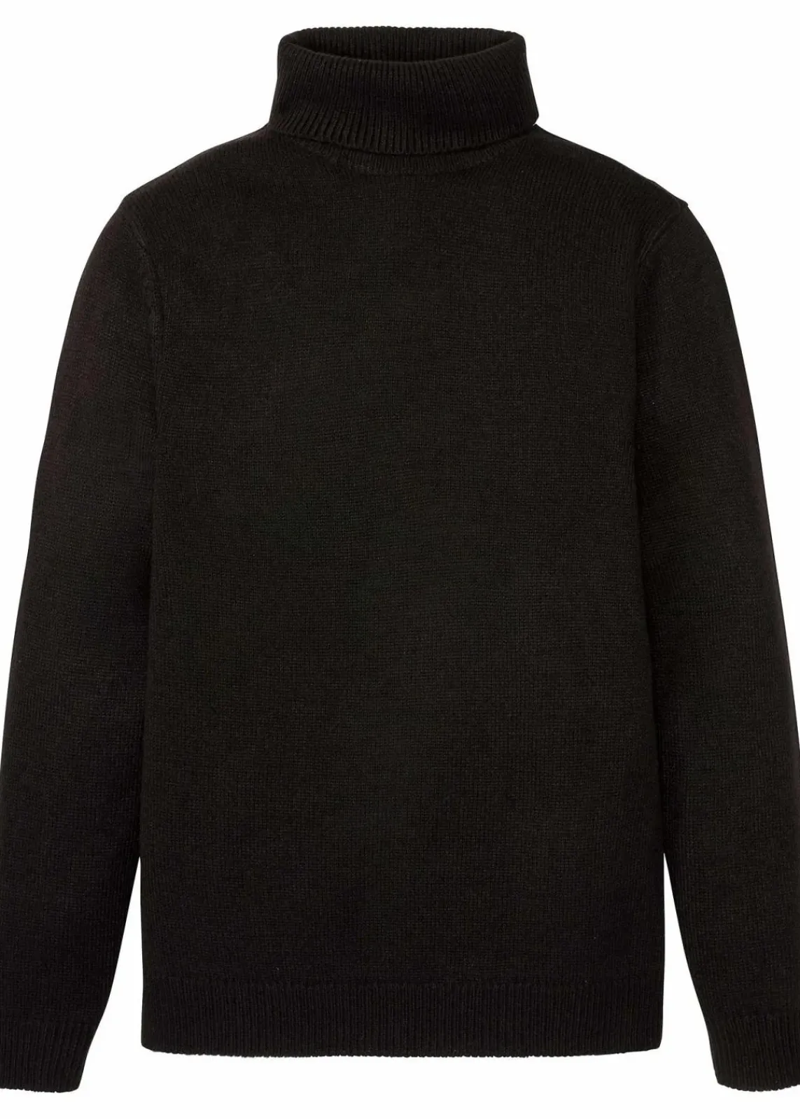 bonprix Pullover & Strickjacken|Basics|Rollkragenpullover mit Rippbündchen schwarz