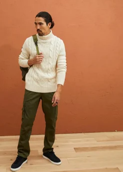 Rollkragenpullover mit Zopfmuster|bonprix New