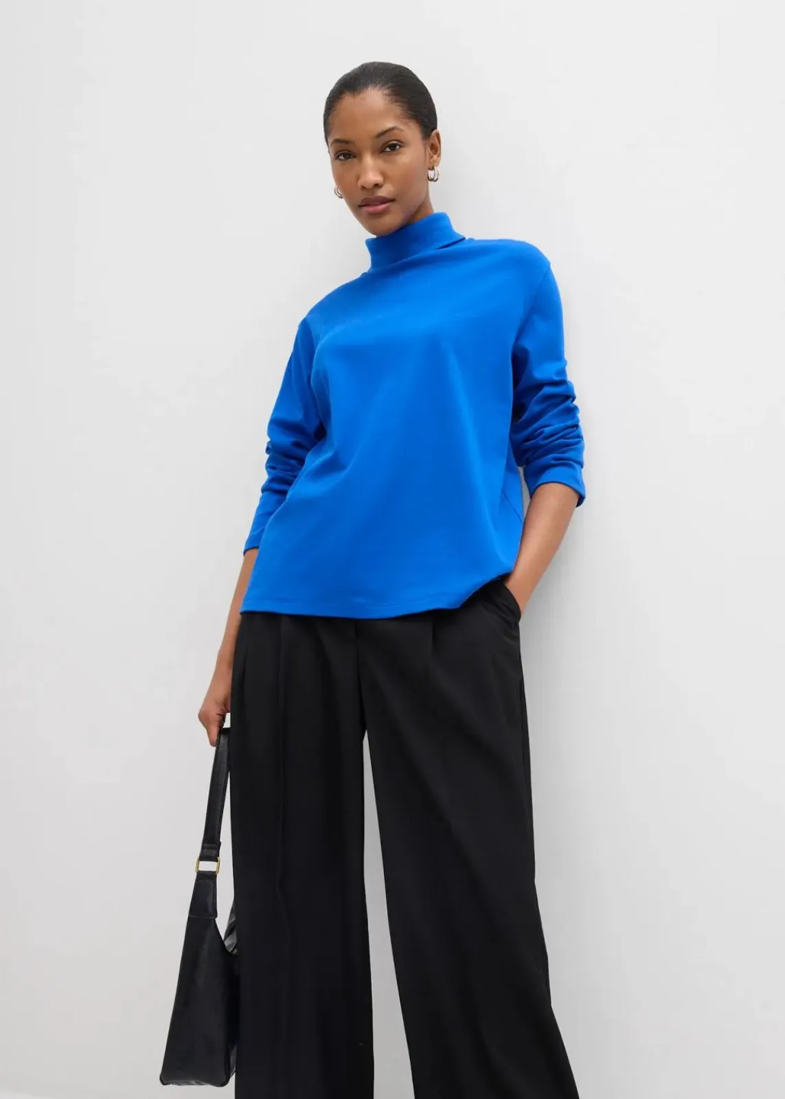 Rollkragenshirt aus reiner Bio-Baumwolle|bonprix Outlet