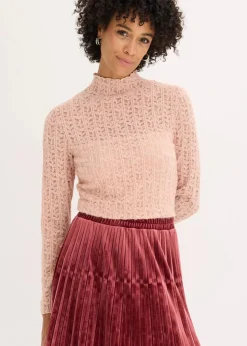 Rollkragenshirt aus Spitze|bonprix Discount