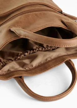 bonprix Taschen|Rucksack mit Außentaschen cognac