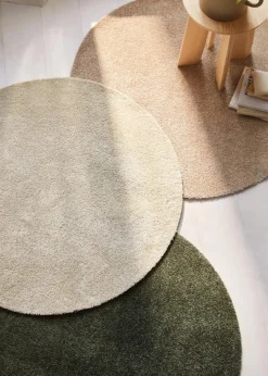 Runder waschbarer Teppich mit weichem Flor|bonprix Clearance