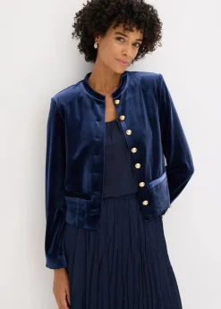Samtjacke|bonprix Hot