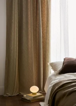 bonprix Vorhänge|Samtvorhang mit Crush Effekt (1er Pack) sand