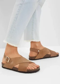 Sandalen aus Leder|bonprix New