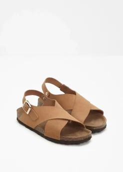 Sandalen aus Leder|bonprix New