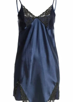 bonprix Wäsche·Erotikwäsche|Wäsche·Nachtwäsche|Satin Negligé dunkelblau