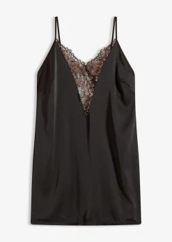 Satin Negligé mit Glitzergarn|bonprix Discount