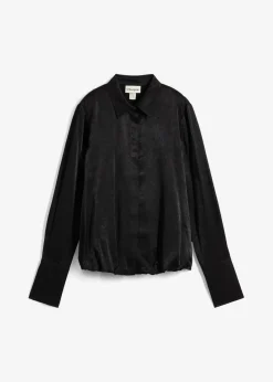 bonprix Bekleidung·Jacken & Mäntel|Blusen & Tuniken|Satinbluse aus Viskose-Mix schwarz