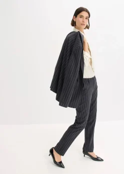 bonprix Blusen & Tuniken|Bekleidung·Jacken & Mäntel|Satinbluse mit abnehmbarer Krawatte (2-tlg.) naturbeige