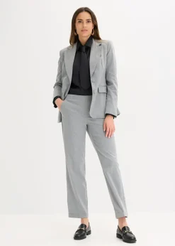 bonprix Bekleidung·Jacken & Mäntel|Blusen & Tuniken|Satinbluse mit abnehmbarer Krawatte (2-tlg.) schwarz