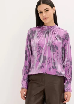 Satin-Tunika mit Viskose|bonprix Online