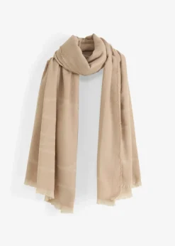 bonprix Schals & Tücher|Schuhe & Accessoires In Spezialgrößen·Tücher & Ponchos|Schal beige gestreift