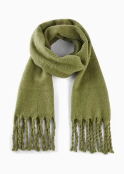 bonprix Schuhe & Accessoires In Spezialgrößen·Tücher & Ponchos|Schals & Tücher|Schal lodengrün meliert