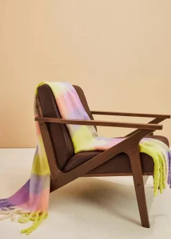 bonprix Schals & Tücher|Schuhe & Accessoires In Spezialgrößen·Tücher & Ponchos|Schal rosapink/cremeweiß/softlila/mintgrün kariert