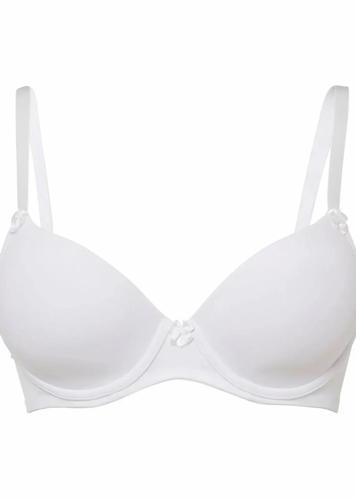 bonprix Große Cups D-H|Nachhaltigere Materialien|Schalen BH mit Bügel weiß