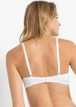 bonprix Große Cups D-H|Nachhaltigere Materialien|Schalen BH mit Bügel weiß
