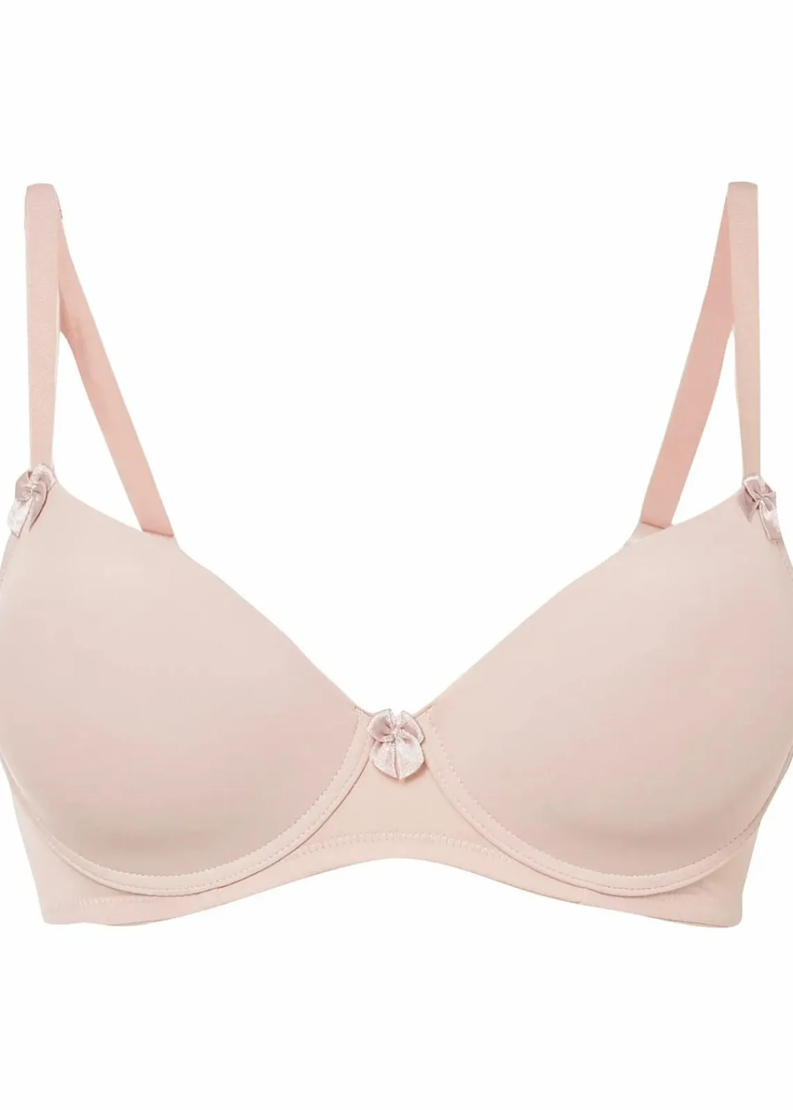 bonprix Große Cups D-H|Nachhaltigere Materialien|Schalen BH mit Bügel mattbeige