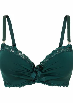 bonprix Große Cups D-H|Bhs|Schalen BH mit Bügel tiefgrün