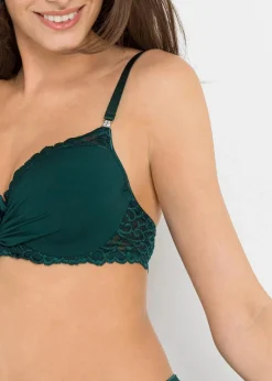 bonprix Große Cups D-H|Bhs|Schalen BH mit Bügel tiefgrün