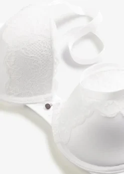 bonprix Bhs|Dessous|Schalen BH mit Glanzeffekt weiß