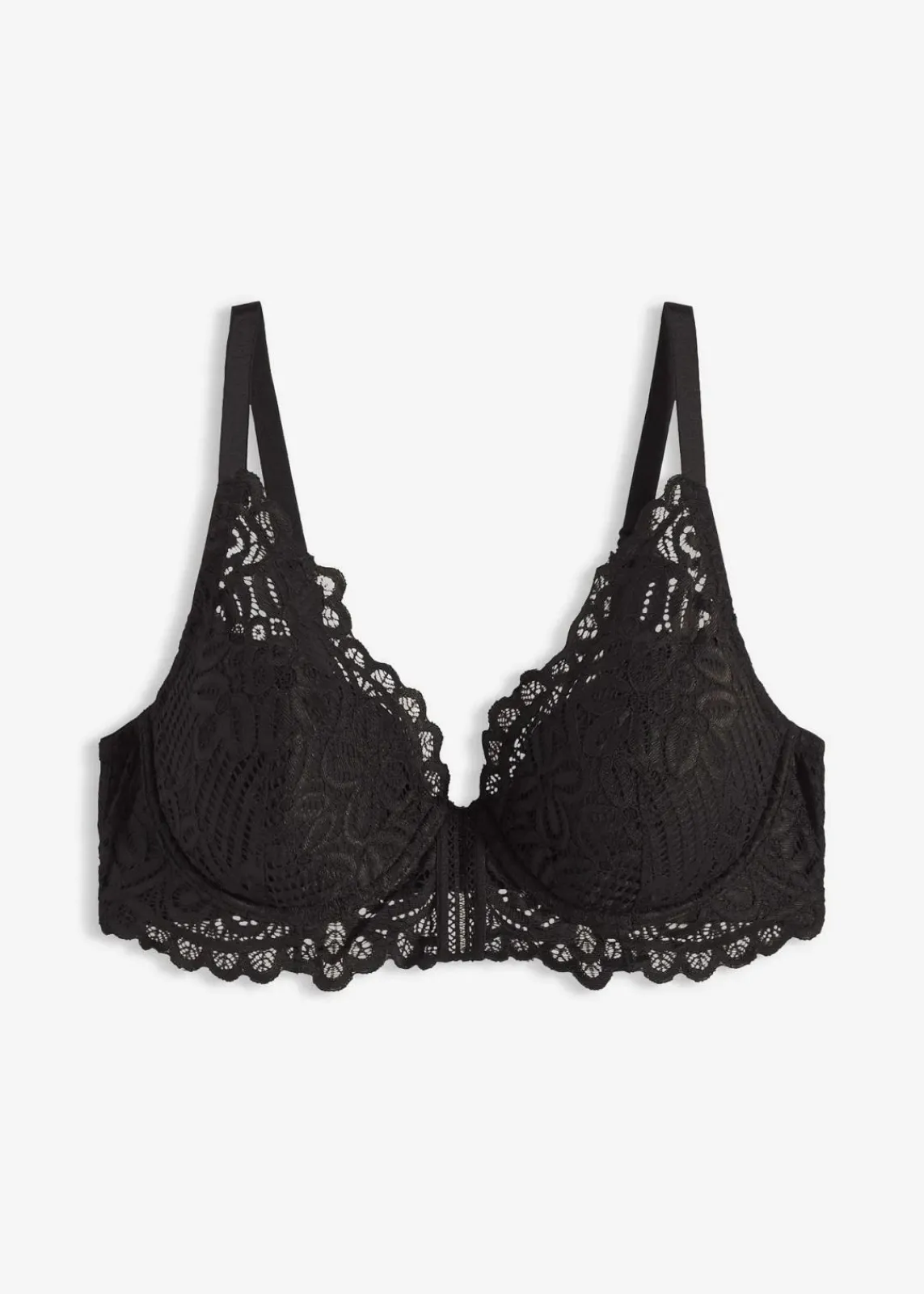 bonprix Große Cups D-H|Wäsche·Bhs|Schalen-BH aus edler Spitze schwarz