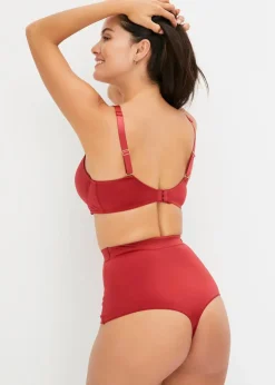 bonprix Wäsche·Große Cups D-H|Wäsche·Bhs|Schalen-BH aus glänzendem Material abendrot