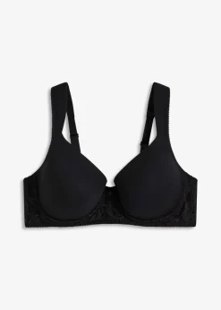 bonprix Bhs|Große Cups D-H|Schalen-BH aus softem Modal schwarz