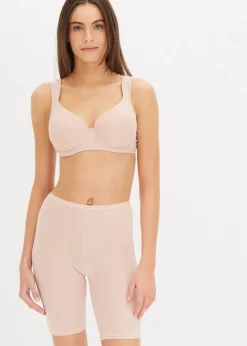 bonprix Große Cups D-H|Nachhaltigere Materialien|Schalen-BH mit Bügel mit Bio-Baumwolle (2er Pack) schwarz + mattbeige