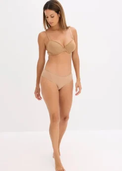 bonprix Große Cups D-H|Nachhaltigere Materialien|Schalen-BH mit Bügel mit Bio-Baumwolle camel