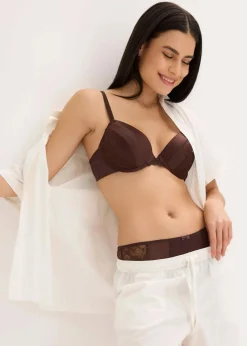 Schalen-BH mit edlem Glanzeffekt|bonprix