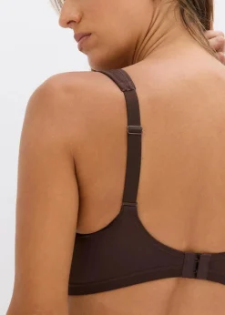 Schalen-BH mit geolsterten Tägern und Glanzeffekt|bonprix New