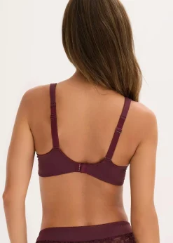 Schalen-BH mit gepolsterten Trägen und zarter Spitze|bonprix Discount