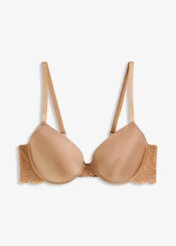 bonprix Große Cups D-H|Bhs|Schalen-BH mit Glanzeffekt camel