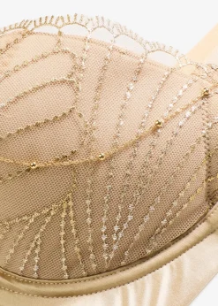 Schalen-BH mit zarter Stickerei und abnehmbaren Ketten-Accessoire|bonprix Online