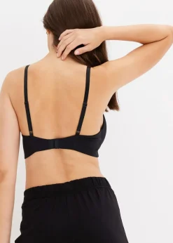 Schalen-BH ohne Bügel mit Bio-Baumwolle (2er Pack)|bonprix