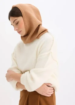 bonprix Schuhe & Accessoires In Spezialgrößen·Tücher & Ponchos|Schals & Tücher|Schalkragen schokosorbet meliert