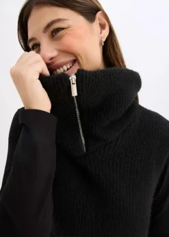 bonprix Schals & Tücher|Schuhe & Accessoires In Spezialgrößen·Tücher & Ponchos|Schalkragen schwarz