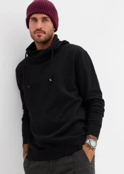 Schalkragen-Sweatshirt aus reiner Bio-Baumwolle|bonprix Sale