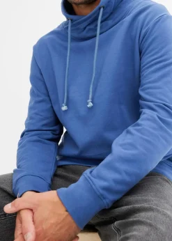 Schalkragen-Sweatshirt aus reiner Bio-Baumwolle|bonprix Discount