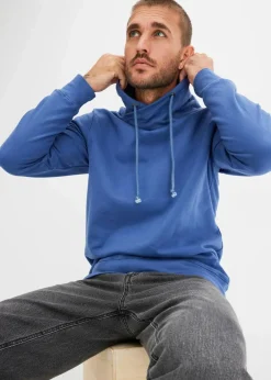 Schalkragen-Sweatshirt aus reiner Bio-Baumwolle|bonprix Discount