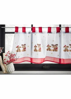 Scheibengardine mit Elch Stickerei|bonprix