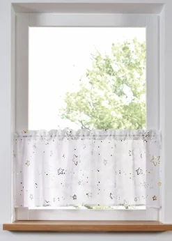 Scheibengardine mit Glanz Sternen|bonprix Clearance