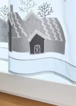 Scheibengardine mit Häuser Stickerei|bonprix Outlet